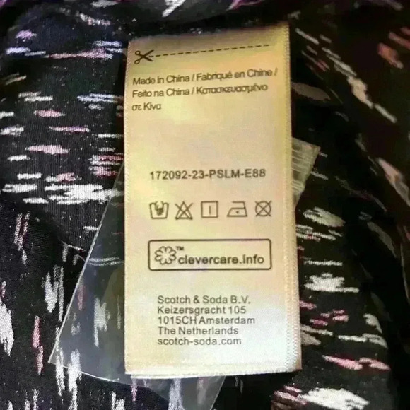 Scotch and Soda In Bloom dress. Black/geographic print Size 40 Eu - Picture 14 of 16